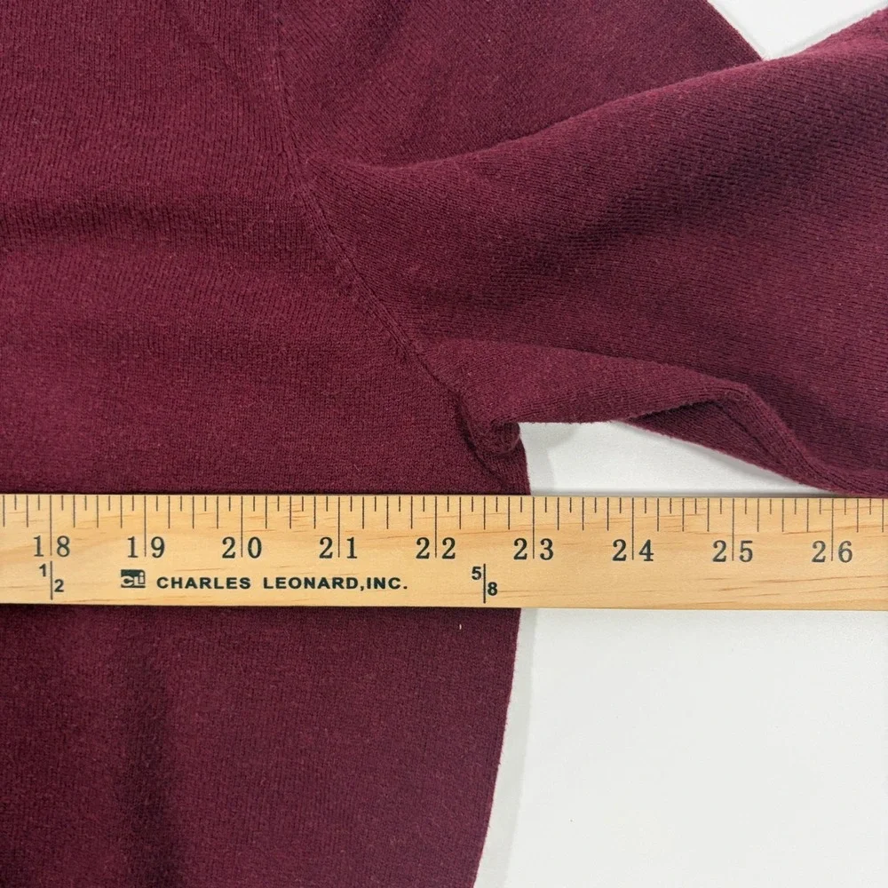 Polo Ralph Lauren Sweater Mens Large Pima Cotton Crewneck Burgundy Red